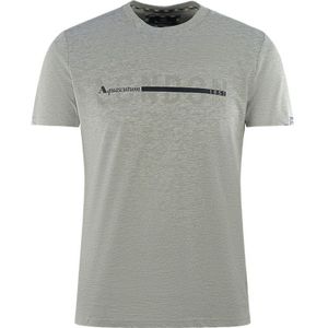 Aquascutum London 1851 Split Logo Grey T-Shirt - Maat S