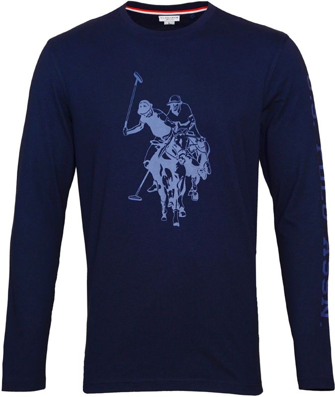 U.S. POLO ASSN. - Shirt - Blauw - Lange Mouwen - Normale Pasvorm