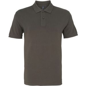 Asquith & Fox Menselijk organisch Klassiek Fit Poloshirt (Leisteen)