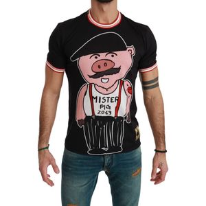 Dolce & Gabbana Mr Pig Black T-Shirt