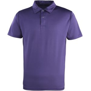 Premier Unisex Coolchecker Studded Plain Polo Shirt (Paars)