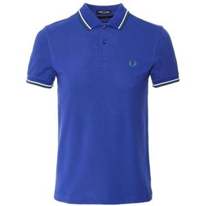 Fred Perry Twin Getipt M3600 L33 blauw poloshirt