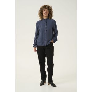 Cream - Blouse 'Venea' - Marine - Klassieke Blouse - Lange Mouw