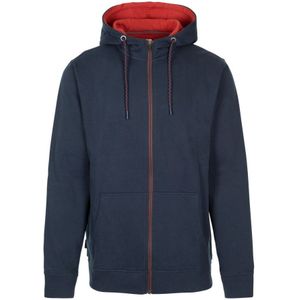 Trespass Heren Welney Organic Full Zip Hoodie (Marine) - Maat XS