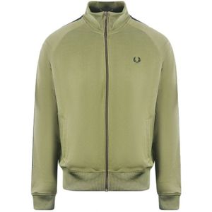 Fred Perry Tonal Taped Black Track Jacket