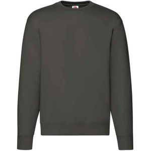 Fruit of the Loom Heren Premium Drop Shoulder Sweatshirt (Houtskool)