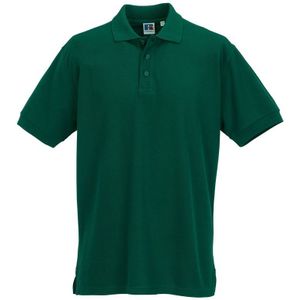 Russell Heren Ultimate Katoenen Poloshirt (Fles Groen) - Maat M