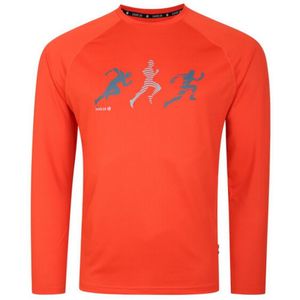 Dare 2B Heren Righteous III Running T-shirt met lange mouwen (Trail Blaze Red)