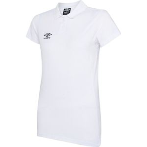 Umbro Dames/Dames Club Essential Poloshirt (Wit/zwart)