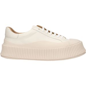Jil Sander - Sneakers - Beige - Leren - Aged Effect