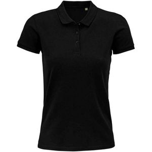 SOLS Dames/dames Planet Organic Polo Shirt (Zwart) - Maat S