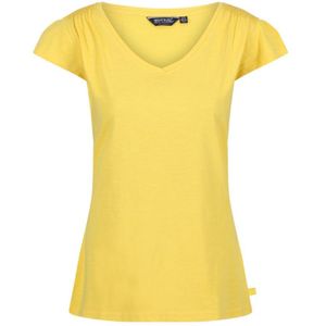 Regatta Dames/dames Francine V-hals T-shirt (MaÃ¯s Geel)