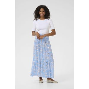 Rok A-shape Vista Blue W. Chalk Flowers blue white