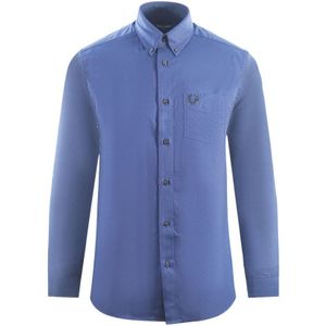 Fred Perry Brushed Oxford Carbon Blue Casual Shirt - Maat M