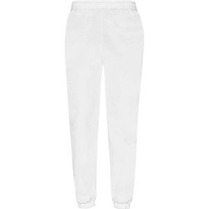 Fruit of the Loom Heren klassieke joggingbroek met elastische zoom (Wit)