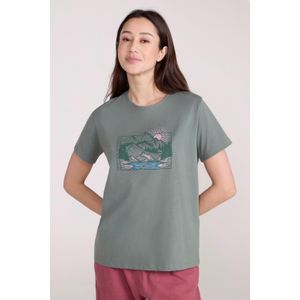 Mountain Warehouse Dames/Dames Sunrise Organic Loose Fit T-shirt (Licht Khaki)