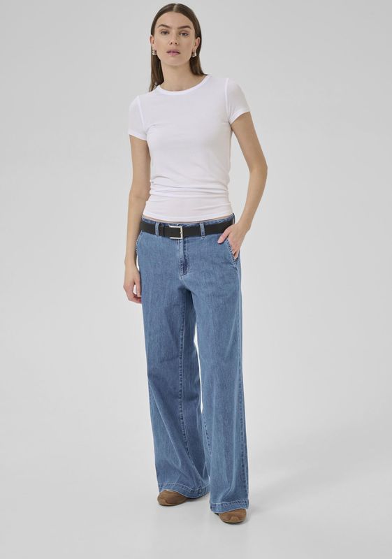 My Essential Wardrobe - Jeans - Blauw - Dames - Wijde Pasvorm