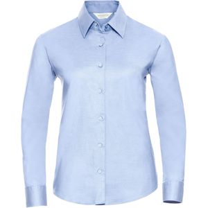 Russell Collection Dames/Dames Oxford Overhemd Met Lange Mouwen (Oxford Blauw)