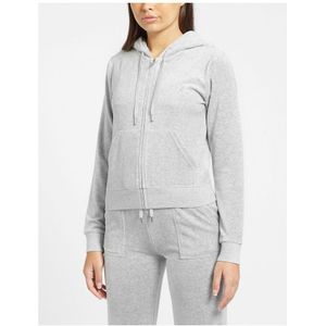 Women's Juicy Couture Velour Full-zip Track Jacket in Silver