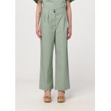 Wijde Pantalon met Plissé van Katoen