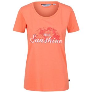 Regatta Vrouwen/dames Filandra IV Grafisch T-Shirt (Koraal) - Maat 36