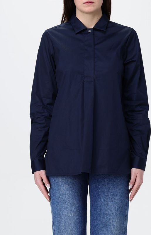 Langarm Kraag Popeline Shirt