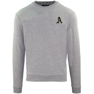 Aquascutum Embossed A Logo Grey Sweatshirt