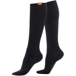 Katoenen 20-30 mmhg gegradueerde compressiesokken - Zwart