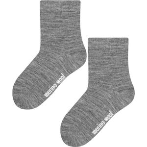 Sokken van Merinowol voor peuters | Steven | Warme dikke sokken voor de winter - Lichtgrijs