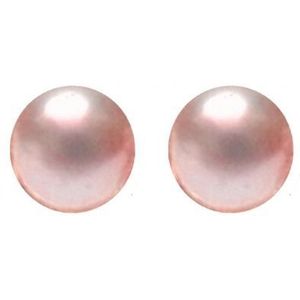 Luxenter Luxenter oorbellen, 925 sterling zilver en gerhodineerde roze parelgel