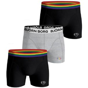 Bjorn Borg Essential Boxershorts Voor Heren, Set Van 3, Meerkleurig - Maat XL