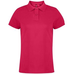 Asquith & Fox Dames/dames Poloshirt met korte mouwen en effen mouwen (Heet Roze)