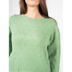 Silvian Heach - Ronde Hals Truien - Groen - Dames - Polyester