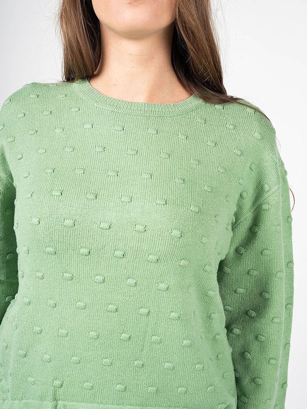 Silvian Heach - Ronde Hals Truien - Groen - Dames - Polyester