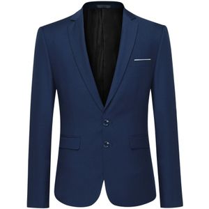 Klassieke marineblauwe blazer Blazer met twee knopen