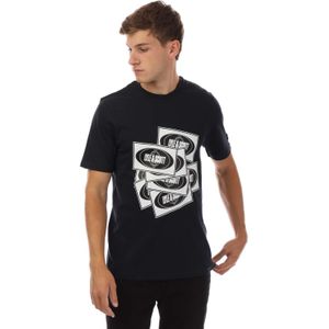 Lyle & Scott Heren voetbalsticker T-shirt (Marine)