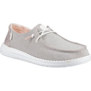 HEYDUDE Wendy Metallic Sparkle Polyester Damesschoenen Roségoud