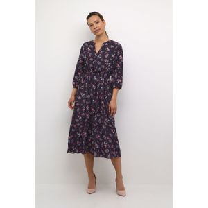 Cream - Crtiah Dress - Jurk - Roze En Blauwe Bloemen - 100% Viscose