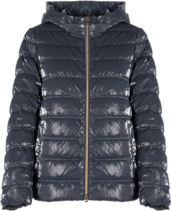 Geox - Dames Donsjas - Glanzend - Ademend - Waterdicht - Capuchon