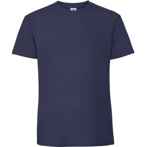 Fruit of the Loom Heren Iconic Premium Ringspun Katoen T-Shirt (Marineblauw)