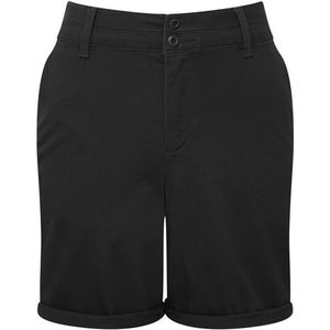 Asquith & Fox Dames/Dames Chino Lichtgewicht Shorts (Zwart)