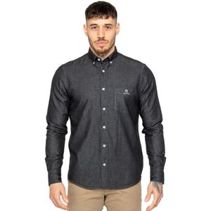 Enzo | Heren Regular Fit Denim Overhemd - Maat L