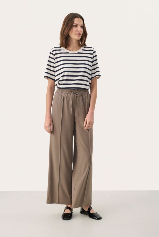 Part Two, Dames, Broeken, Bruin, Maat: XS Viscose,