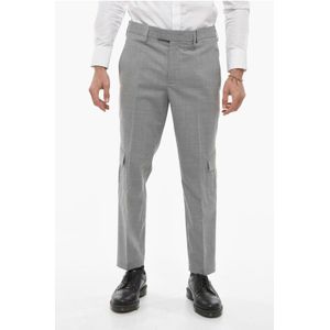 NATE Cargobroek met Skinny Fit in Grijs