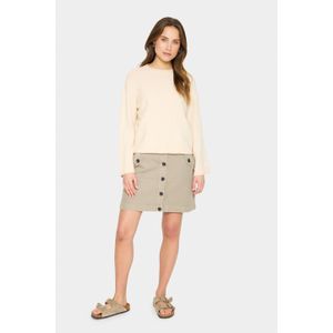 Saint Tropez, Dames, Truien, Beige, Maat: M Wol,