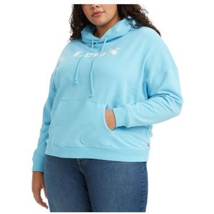Levi's Plus Standard hoodie met grafische print voor dames, blauw