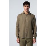 North Sails - Linnen Overhemd - Groen - Lange Mouwen