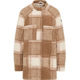 Dreimaster - Tussenjas - Geruit - Beige Bruin - Wolmix