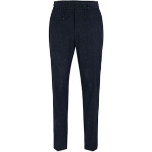 BOSS - P-GeniusJ - Herenbroek - Donkerblauw - Slim Fit - Waterafstotend