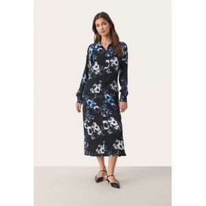 Jurk - Multicolour - Regular Fit - Midi Lengte - Lange Mouwen